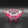Murano Style Pink Glass Ashtray Handmade - Signed Image 2