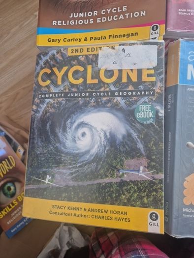 Junior Cycle School Books Bundle - 5 Core Textbooks (Maths, Irish, Geography, RE, Home Ec)