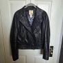 Genuine leather Black Levis jacket, size S Image 2