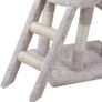 143cm Cat Scratch Posts Multi-Level Stable Cat Climbing Tower Cat Activity Trees with Ladder, Indoor Pet Activity Furniture Play House for Kitty Kitten Image 2