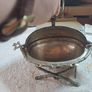 Victorian silver plated butter dish. Image 4
