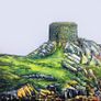Dalkey Island, Martello Tower, Dublin, 4x4in framed print by artist Helen Mathews Image 3