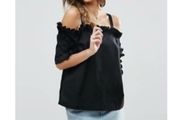 Bardot Frill Top