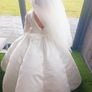 Beautiful pearl detail ivory communion dress Image 3