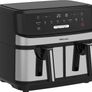 NEW SALE Dual Air Fryer Extra Large Family Size Double XL 9 Litre with 8 Pre-Set Menus for Oil Free & Low Fat Healthy Cooking, Easy Clean Metal Interior, 99-Minute Timer - Stainless Steel MULTIPLE COLOURS AVAILABLE Image 10