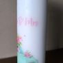 XL decoupage decorative wedding day pillar candle gift Image 3
