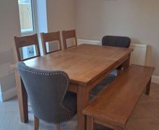 Dining Table 5 Chairs and Bench