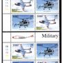 2000 Ireland Military Aviation Stamp 30p/38c  & 45p/57c Commemorative Stamps Plate Blocks 1A1A1A1A & 1B1B1B1B Mint Never Hinged (MNH) Image 2