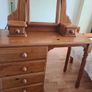 Pine Dressing table with stand alone  mirror Image 2