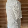 womens top blouse short sleeve crocheted Mango ecru size S brand new Image 6