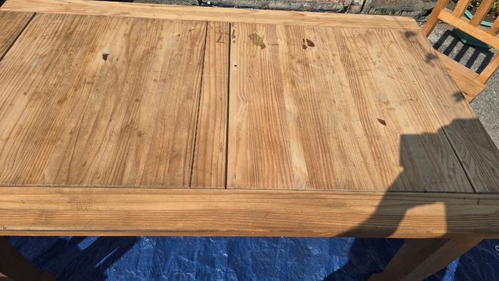 Solid Wooden Kitchen Table plus 4 Chairs Rustic Character
