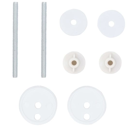 WC Toilet Seats 2 pcs with Lids MDF Bamboo Design
