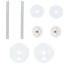 WC Toilet Seats 2 pcs with Lids MDF Bamboo Design Image 9