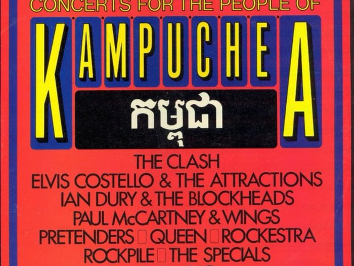 Various artists double gatefold concert for Kampuchea. Record is nm. See pictures for list of artists