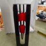 Crystal Vase - Dusk in Black and Red cut and polished. Created in the Czech Republic by Pavel Havelka. Image 5