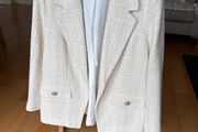 Womens  cream blazer River Island Boucle jacket