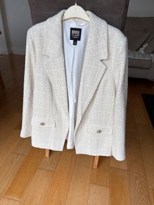 Womens  cream blazer River Island Boucle jacket