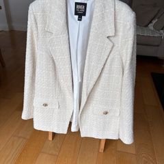 Womens  cream blazer River Island Boucle jacket