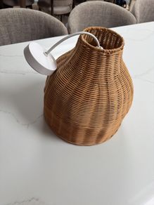 Rattan lamp shade