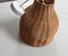 Rattan lamp shade