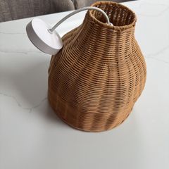 Rattan lamp shade