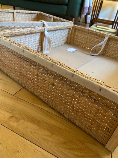Under bed storage baskets