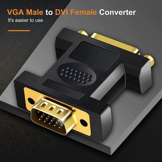 Cabletime DVI (Female) to VGA (Male) Gold-Plated Converter Adapter (Brand New/Warranty)