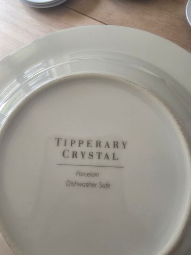 Tipperary Crystal Porcelain Dinner Set Excellent Condition
