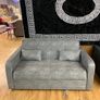 Daphne Light Grey or Dark Grey Pull Out Sofa Bed Image 2