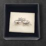 925 Vintage Sterling Silver Cats Stud Earrings Image 2