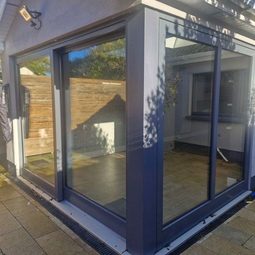 Aluclad sliding door