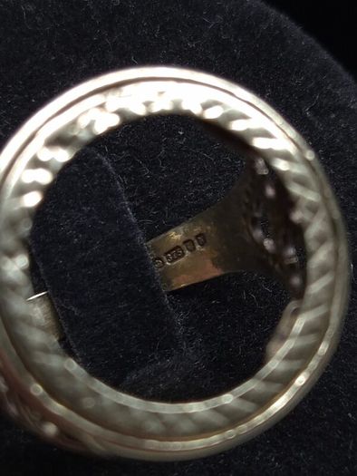 Vintage 9ct Gold Sovereign Ring Mount