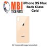 iPhone XS MAX Replacement Back Glass Door Cover with Adhesive Gold Image 2