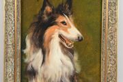Beautiful oil painting of a dog