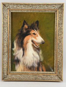 Beautiful oil painting of a dog