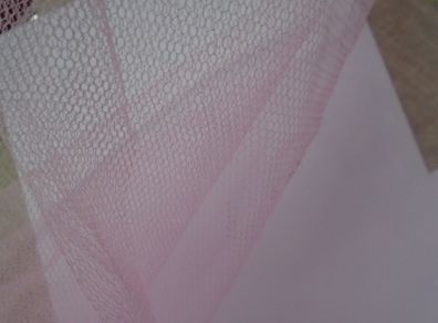 Pink Tulle/net fabric, Fabric, Sewing,crafts.