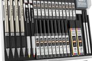 37PCS Art Mechanical Pencil Set, 4 PCS Metal Drafting Pencil 0.3mm &amp; 0.5 mm &amp; 0.7 mm &amp; 0.9 mm &amp; 2 PCS 2mm Lead Holder (6B 4B 2B HB 2H 4H) For Sketching Drawing With 20 Tube Lead Refills Case