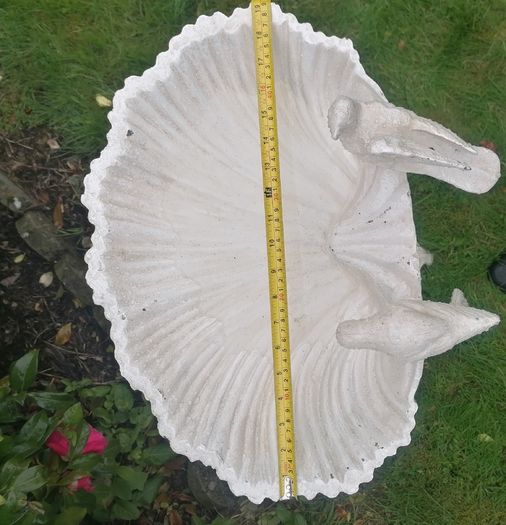 Cast Iron Bird Bath Victorian Style