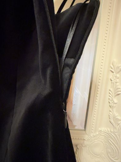 New Zara collection Combined Corsetry-Inspired velvet black Dress