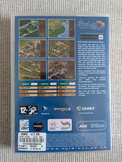 Emperor: Rise of the Middle Kingdom - PC CD-ROM - Factory Sealed - Sierra