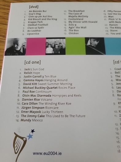 A collection of contemporary irish music n film