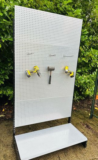 Extra Large Garage Tools Tidy Peg Board Stand Unit