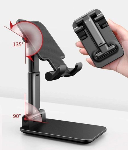New Universal Metal Desk Folding Telescopic Phone Tablet Bracket Stand #1076