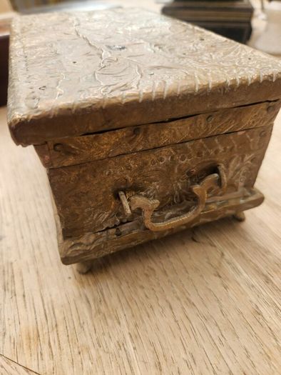 Superb boxes . mother of pearl ...brass . Epns. etc