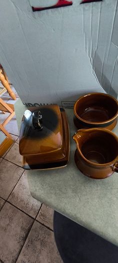 Vintage milk jug and sugar bowl set and butter dish - Kilrush Celtic Ennis - Irish pottery - made in the republic of Ireland