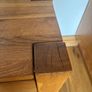 2 x Solid wood beside table Image 4