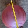Victorian Manskenslampa Moonlight Etched Cranberry Hanging Ceiling Light Shade Image 4
