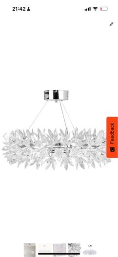 Modern Crystal LED Pendant Light