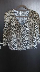 Mango ladies leopardskin blouse size small to medium