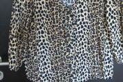 Mango ladies leopardskin blouse size small to medium